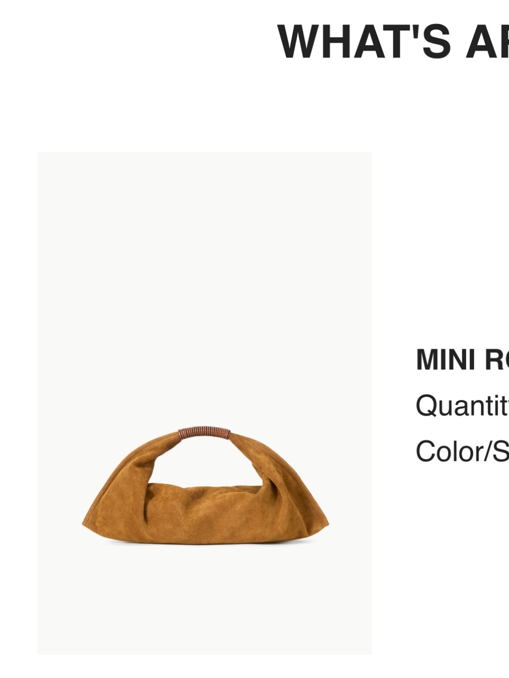 STAUD • tan suede mini Ronnie bag - Picture 3 of 13